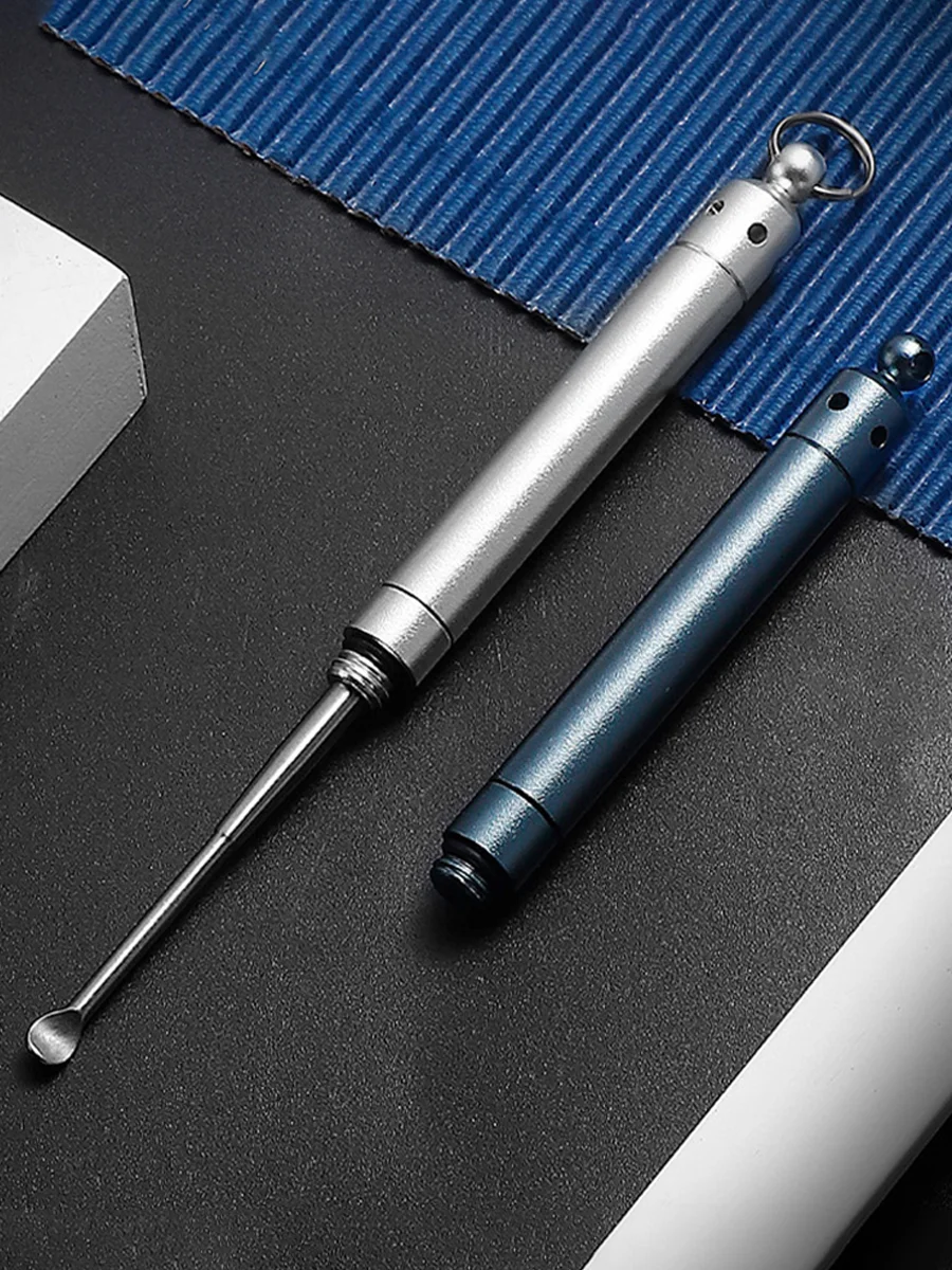 Portable Stainless Steel Dab Tools, Color: Gray-Blue, 9 image
