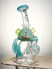 Lookah Rig 8" Mini Cute Six Eyes Clown Octopus Dab Rig, Colors: Water Blue , 9 image Lookah Rig 8" Mini Cute Six Eyes Clown Octopus Dab Rig, Colors: Water Blue , 9 image