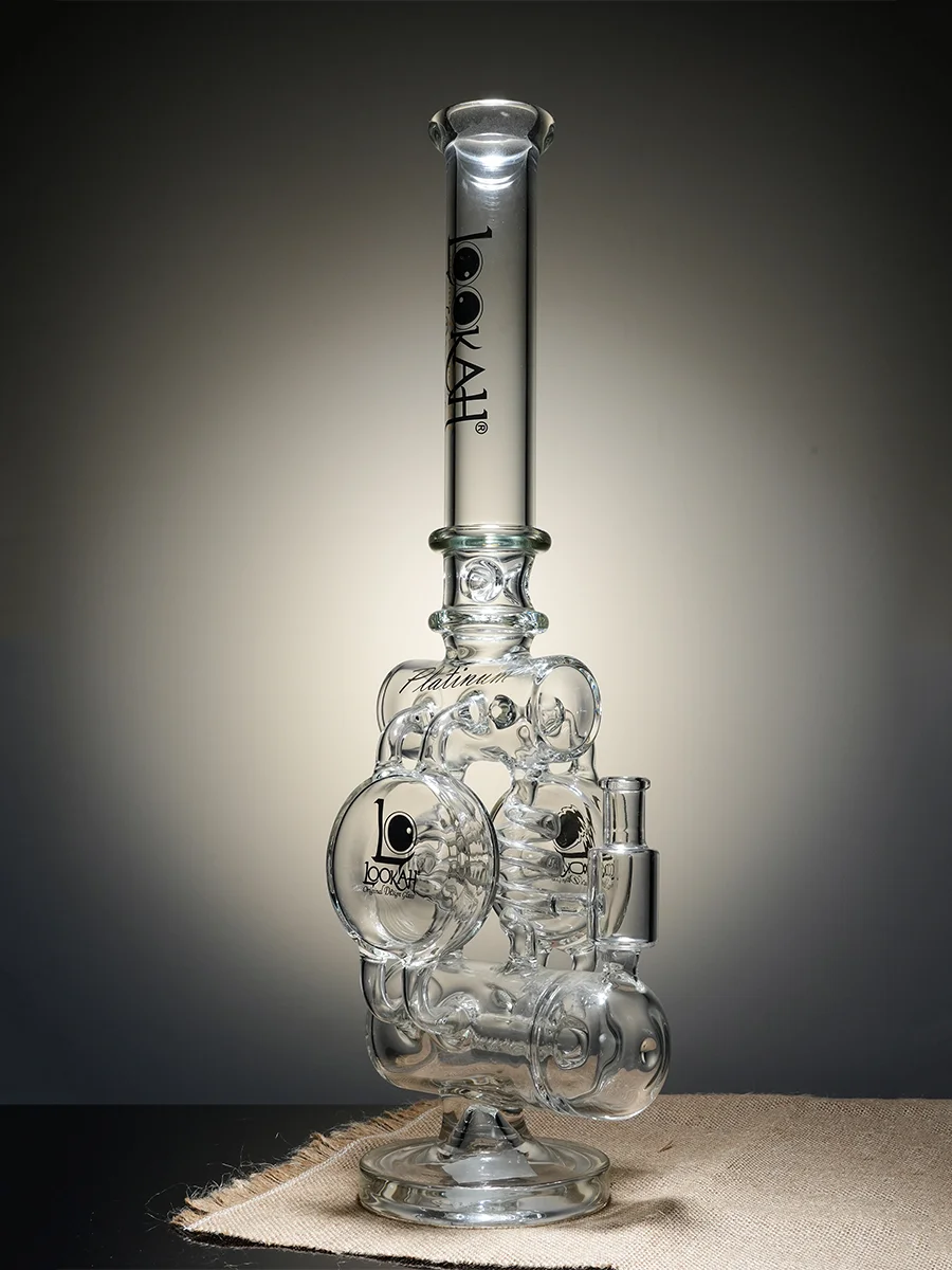 Lookah Bong 21" Glass Recycler Super Filtration Ice Water Pipe2 Lookah Bong 21" Glass Recycler Super Filtration Ice Water Pipe2