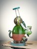 Water Blue 8" Mini Multicolored Elephant Dab Rig6 Water Blue 8" Mini Multicolored Elephant Dab Rig6