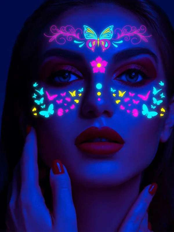 Nightclub Fluorescent Tattoo Stickers