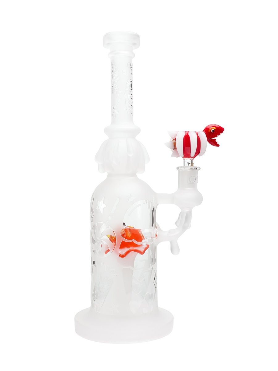 Red 14MM Mutant Bird Glass Bowl