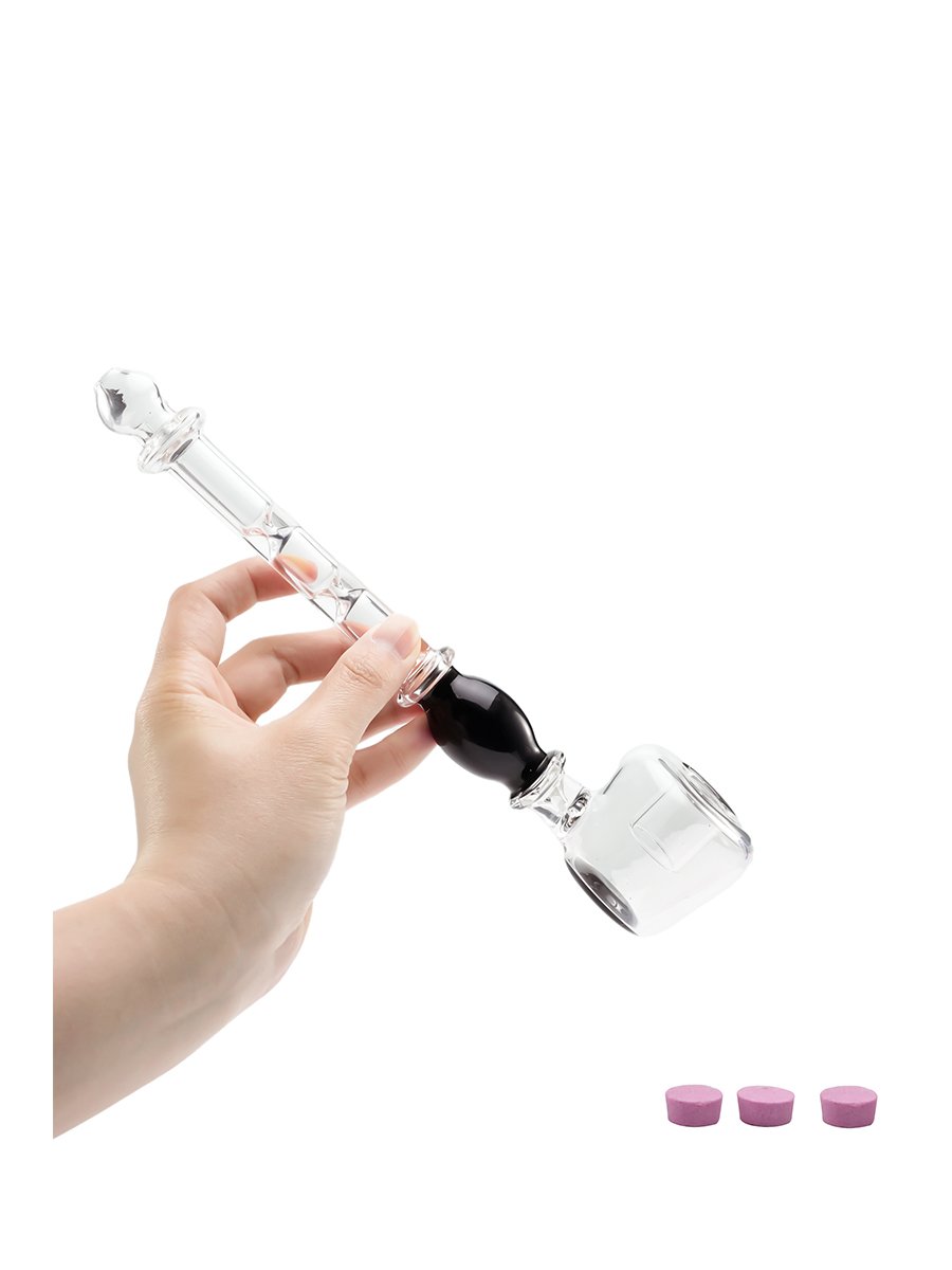 Healthstones Glass Smoke Pipe, 3 image Healthstones Glass Smoke Pipe, 3 image