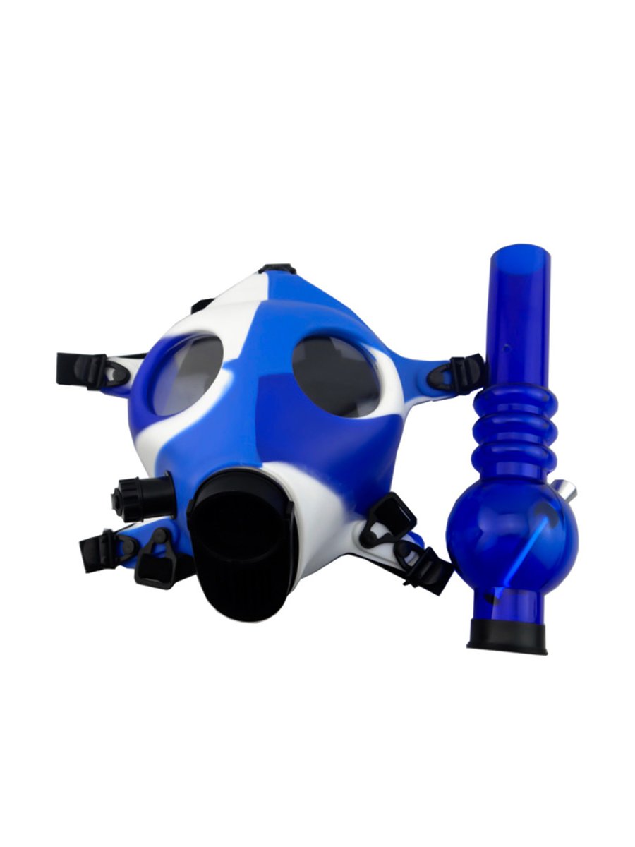 Round Three-Color Silicone Gas Mask Bong Round Three-Color Silicone Gas Mask Bong