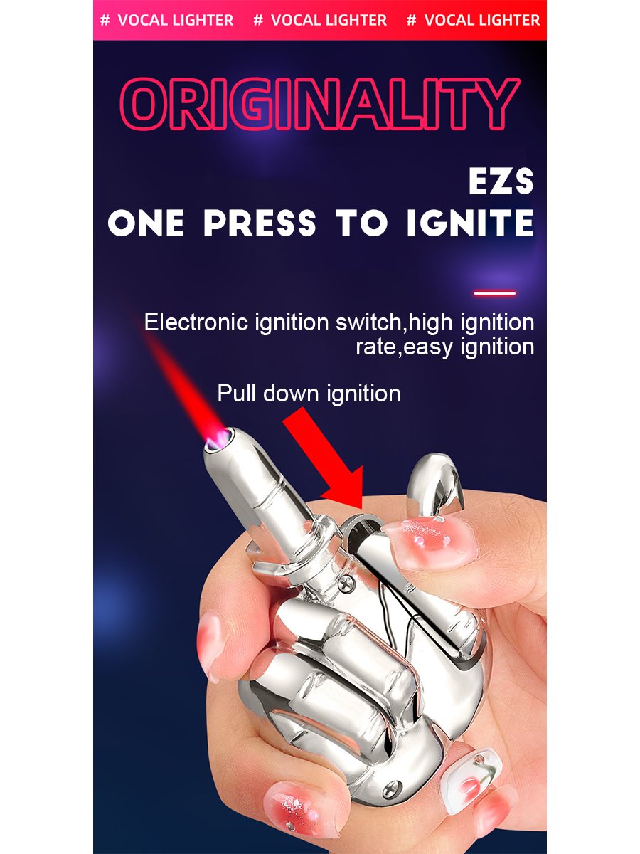 Funny Middle Finger Voice Torch Lighter5