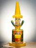 Yellow Cool Hooded Cactus Glass Water Pipe Yellow Cool Hooded Cactus Glass Water Pipe