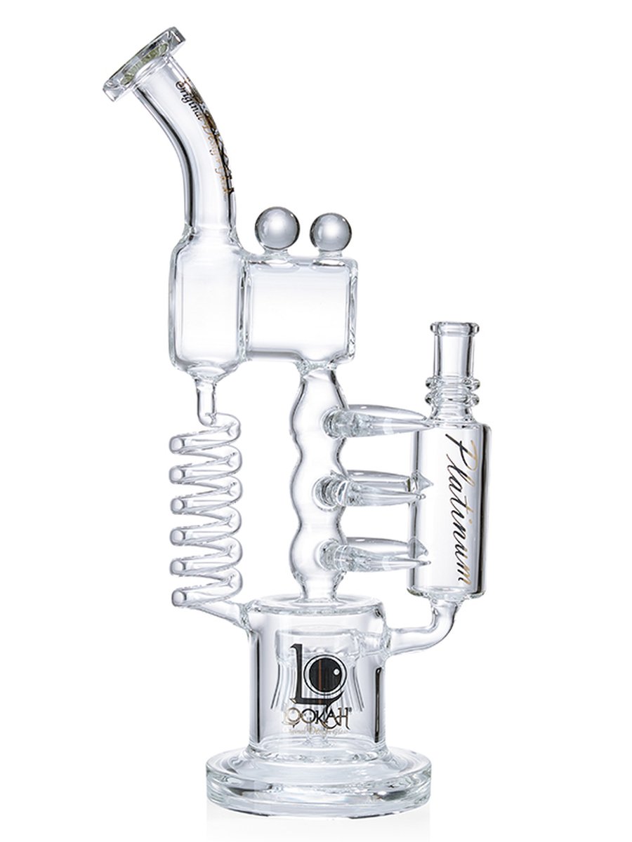 14" Cool Recycler Bong | Helix Water Pipe | Dual Chamber Precolator | Clear 14" Cool Recycler Bong | Helix Water Pipe | Dual Chamber Precolator | Clear