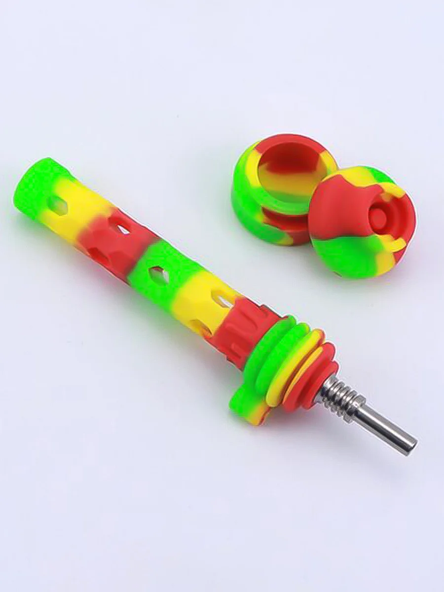 Silicone Nectar Collector Kit With Wax Container4