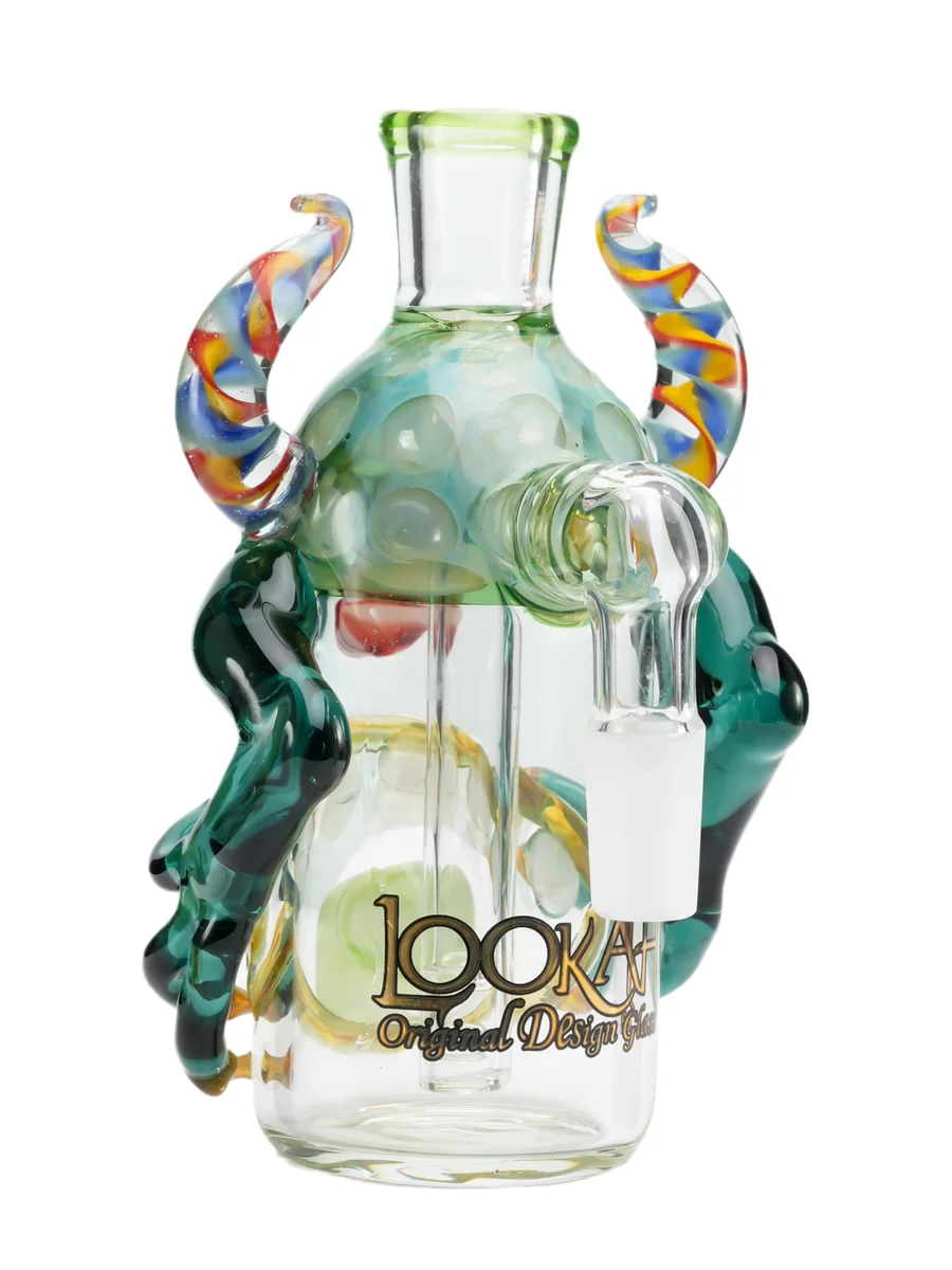 14mm Joint 90-degree Playfull Monster Ash Catcher, Colors: Black Green, 7 image 14mm Joint 90-degree Playfull Monster Ash Catcher, Colors: Black Green, 7 image
