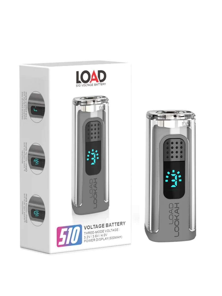 Lookah Load Smallest 510 Cart battery, Color: Gray Lookah Load Smallest 510 Cart battery, Color: Gray