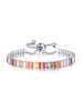Colorful Zircon Bracelet Wristband, Color: Rose Gold, 2 image