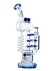14.7" Recycler Glass Spiderman Shank Bong, Colors: Green, 5 image