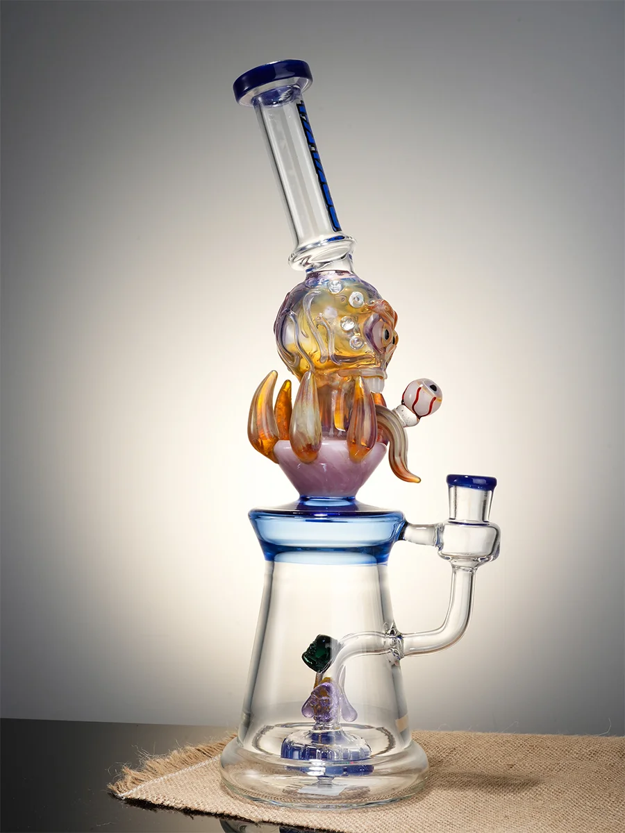 Lookah Bong 14" Phantom Skull Bent Neck Water Pipe9 Lookah Bong 14" Phantom Skull Bent Neck Water Pipe9