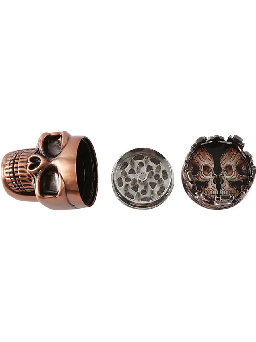 3 Layer Skull Cool Metal Herb Grinder4 3 Layer Skull Cool Metal Herb Grinder4