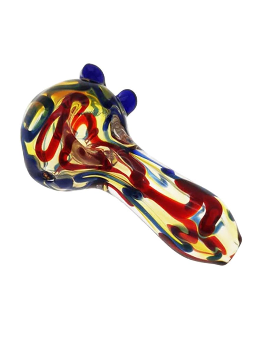 Colorful Bright Striped Glass Pipe, 9 image Colorful Bright Striped Glass Pipe, 9 image