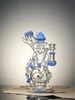 Lookah Rig 8.7" Novelty Rare Hourglass Spine Dab Rig, Colors: Blue, 8 image Lookah Rig 8.7" Novelty Rare Hourglass Spine Dab Rig, Colors: Blue, 8 image