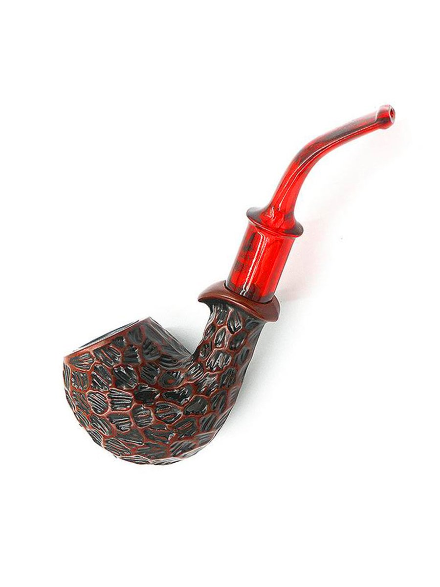 Engraved Iron Skillet Resin Pipe4