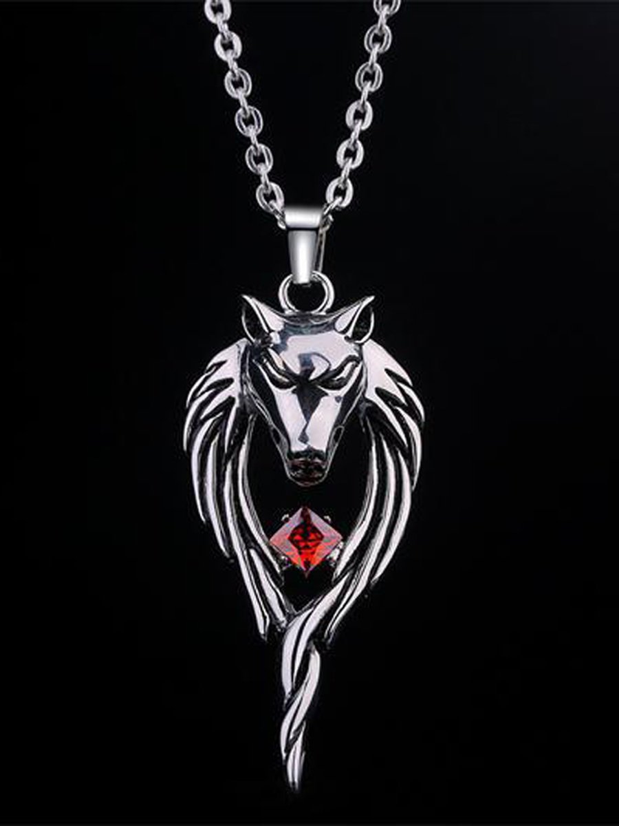 Wolf Head Totem Pendant, 4 image Wolf Head Totem Pendant, 4 image