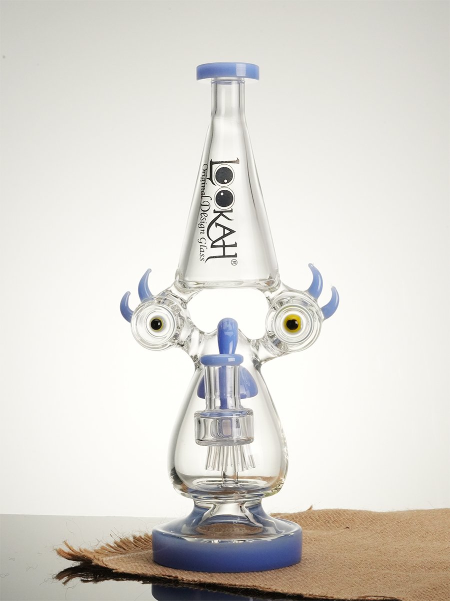 11.6 " Recycler Color Rim Big Eyes Bong - purple, Colors: Purple, 5 image