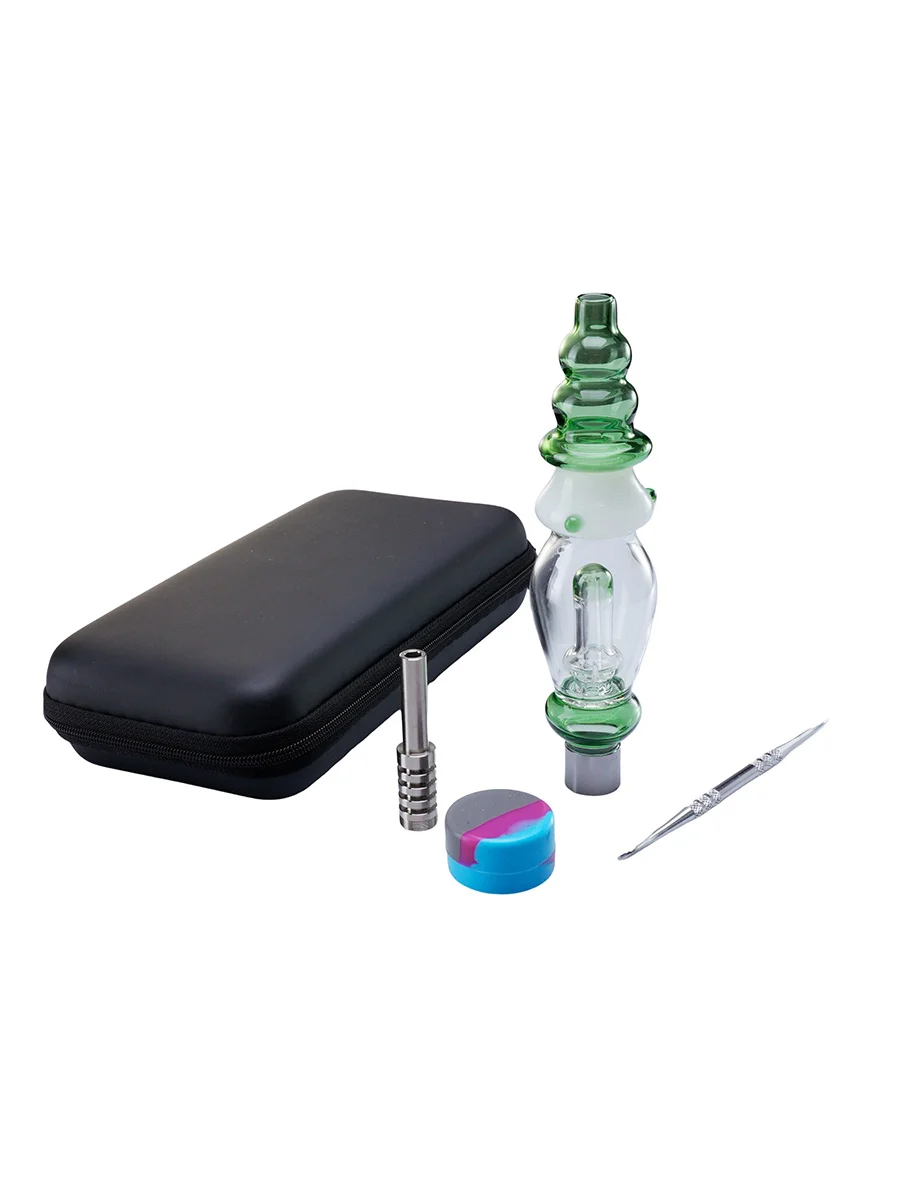 2PCS Showerhead Perc Water Filter Gourd Glass Nectar Collector Kit, 6 image 2PCS Showerhead Perc Water Filter Gourd Glass Nectar Collector Kit, 6 image