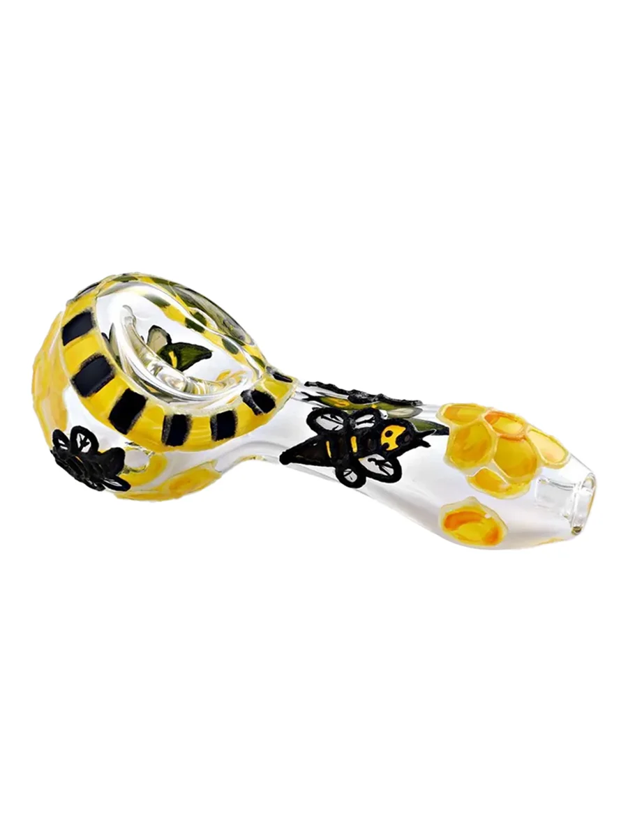 Transparent Bee Glass Pipe