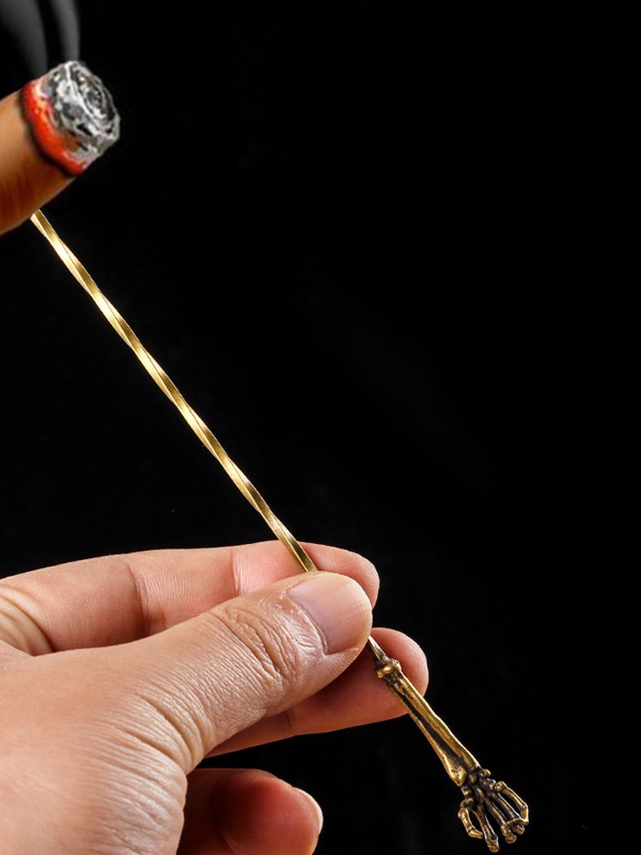 Multifunctional Brass Cigar Pin Cigarette HolderMultifunctional Brass Cigar Pin Cigarette Holder