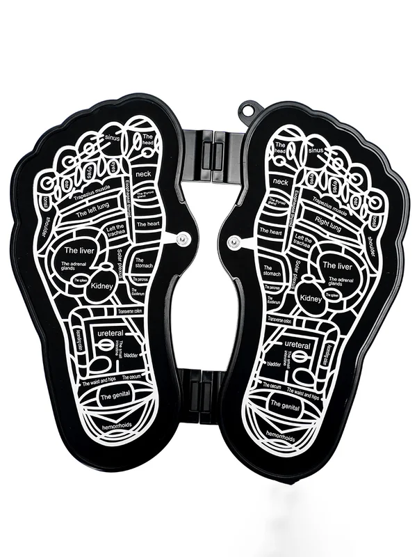 EMS foot Massager (Rechargeable Version), Color: Black