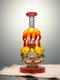 Lookah 8.5" Mini Cute Monster Glass Dab Rig Yellow Front