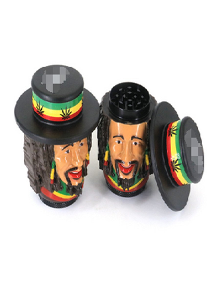 Jamaican Head Herb Grinder, 3 image Jamaican Head Herb Grinder, 3 image