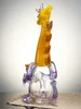 Yellow Lookah Bong 8.6" Mini Cute Elegant Hippo Glass Water Pipe4 Yellow Lookah Bong 8.6" Mini Cute Elegant Hippo Glass Water Pipe4