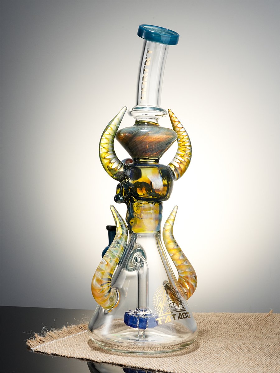11.5" Cool Ornate Satanic Dab Rig6 11.5" Cool Ornate Satanic Dab Rig6