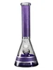 15" Big Mom Religion Engraved Beaker Glass Bong, Color: Purple, 2 image 15" Big Mom Religion Engraved Beaker Glass Bong, Color: Purple, 2 image