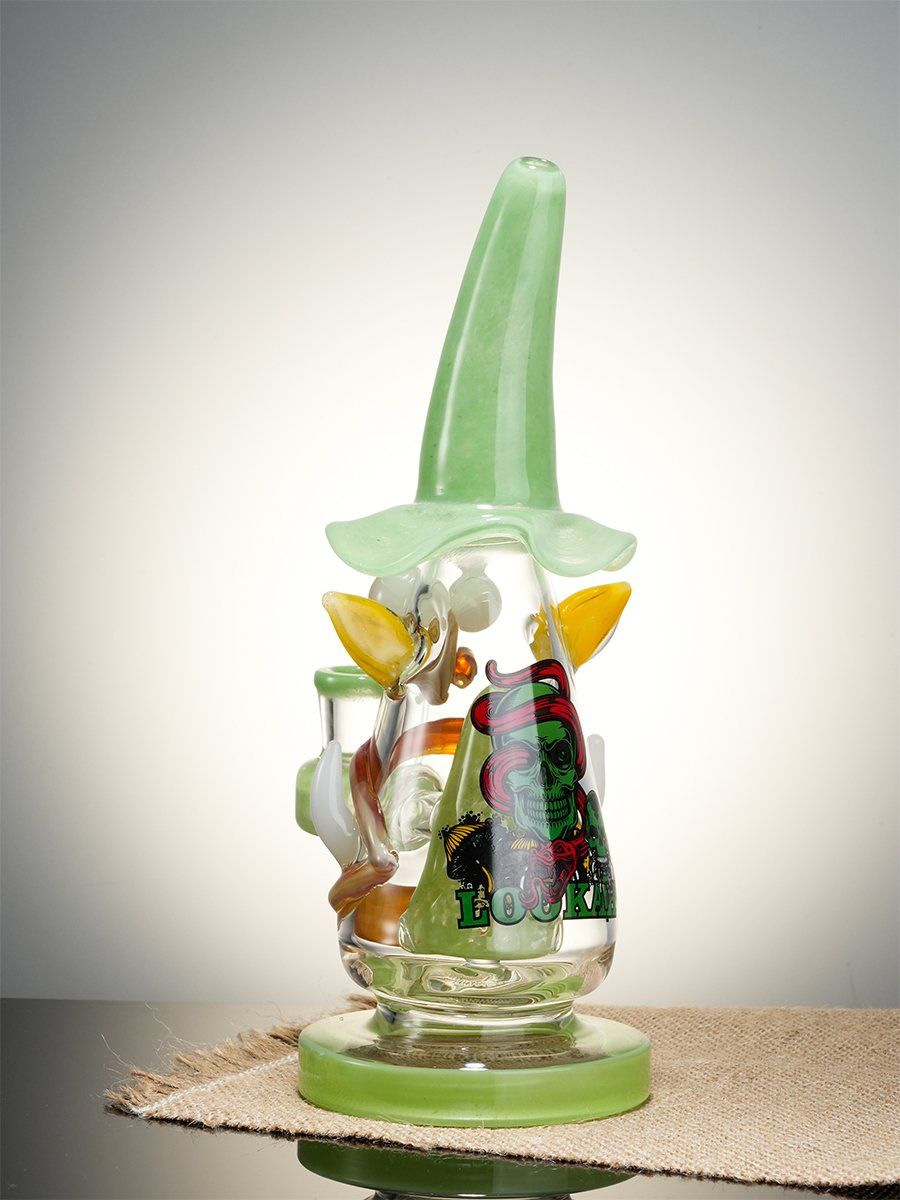 Green Mini Wizard Glass Dab Rig Green Mini Wizard Glass Dab Rig