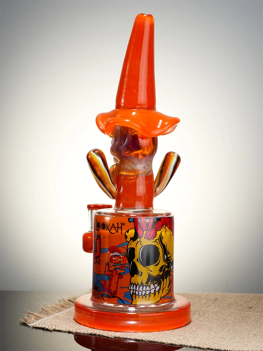Orange Cool Hooded Cactus Glass Water Pipe8 Orange Cool Hooded Cactus Glass Water Pipe8