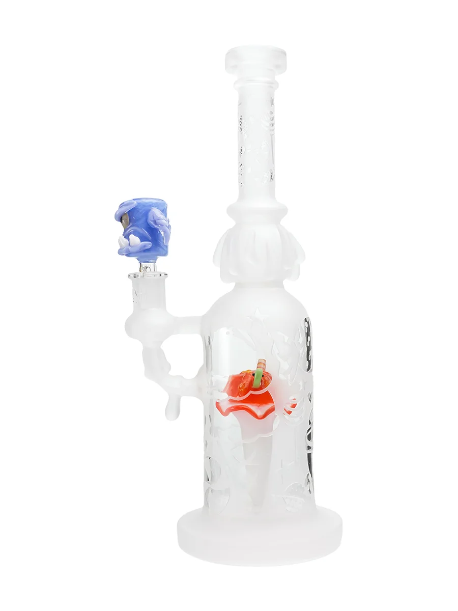 Purple 14MM Giant Tooth Monster Glass Bowl