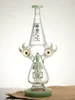 Lookah Bong 11.2" Recycler Color Rim Big Eyes Water Pipe, Colors: Blue, 5 image