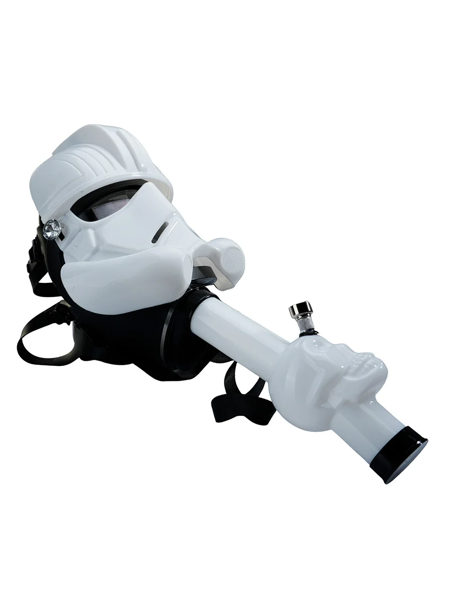 White Stormtrooper Gas Mask Bong, 2 image White Stormtrooper Gas Mask Bong, 2 image
