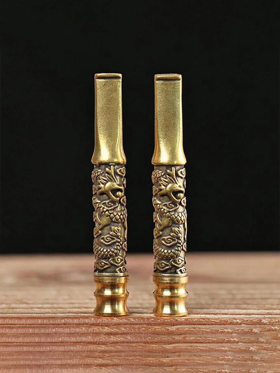 Dragon Brass Chillum Pipe Dragon Brass Chillum Pipe