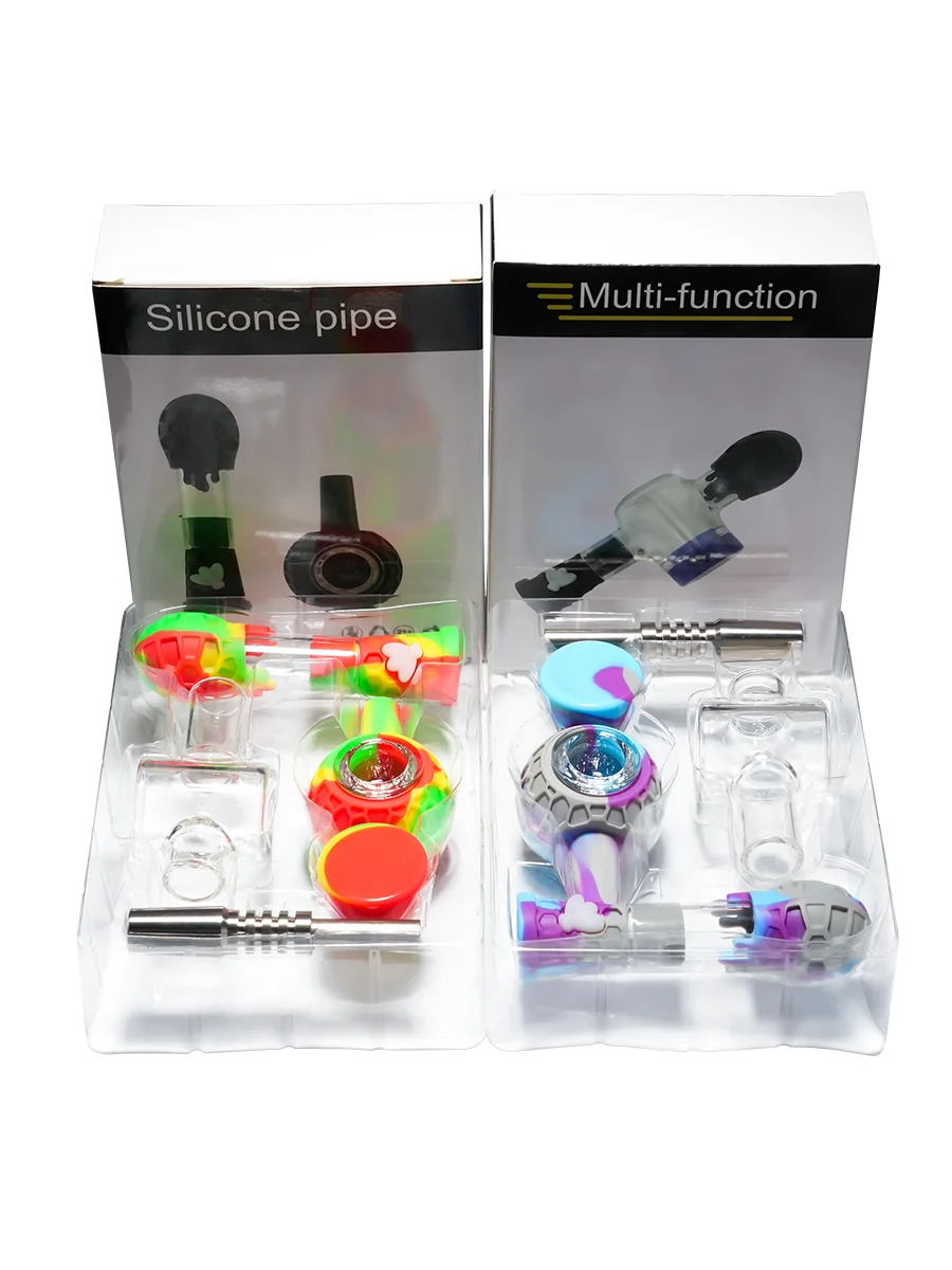 4-in-1 Silicone Nectar Collector Pipe Kit