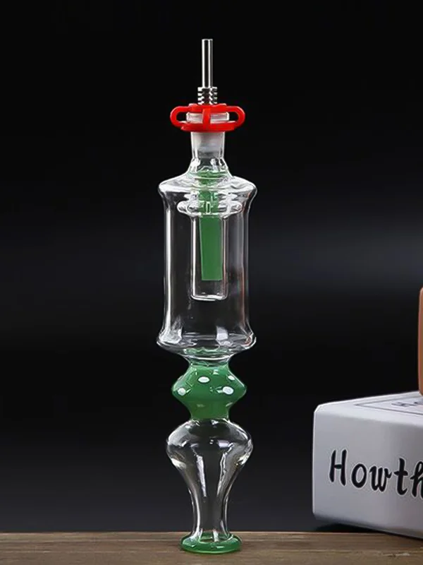 Swirly Integrated Nectar Collector With Titanium Tip2 Swirly Integrated Nectar Collector With Titanium Tip2