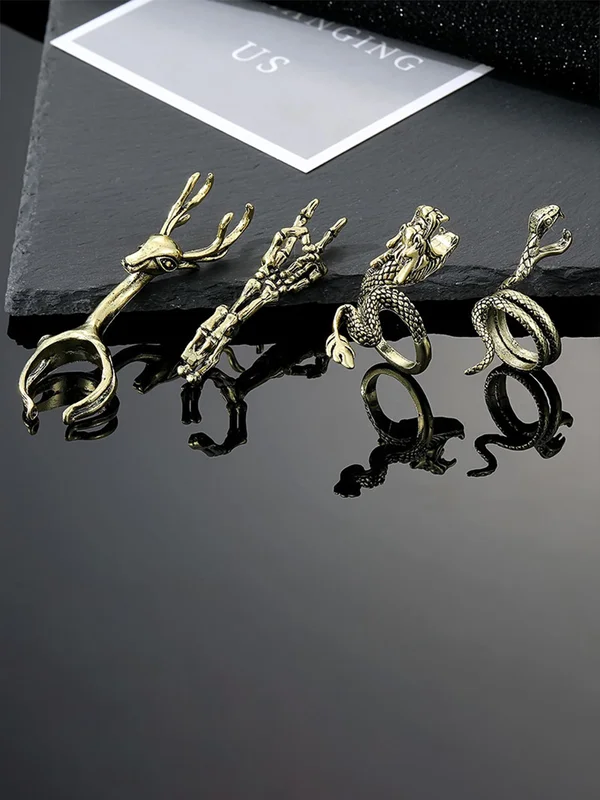 Brass Cigarette Holder Ring