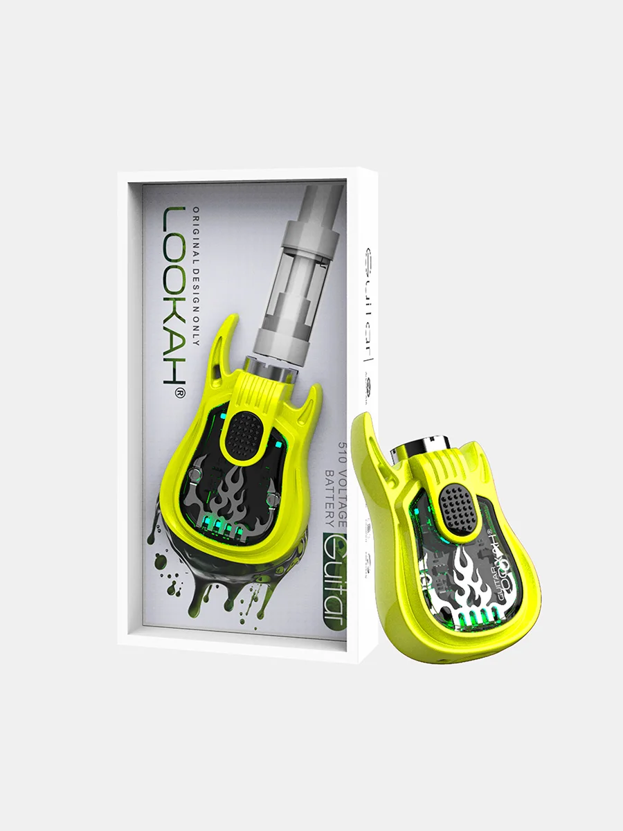 LOOKAH Guitar 510 Thread Vape Battery Neon Green