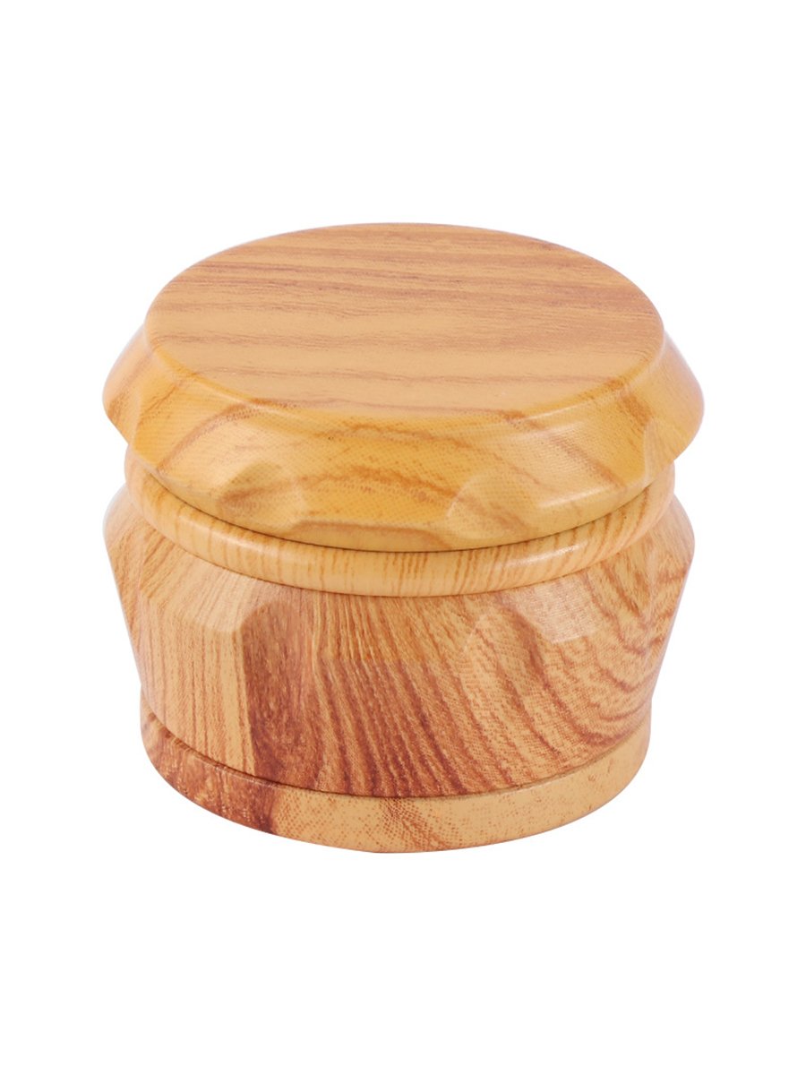 4-Ply Wood Gumwood Zinc Alloy Drums Herb Grinder For Sale