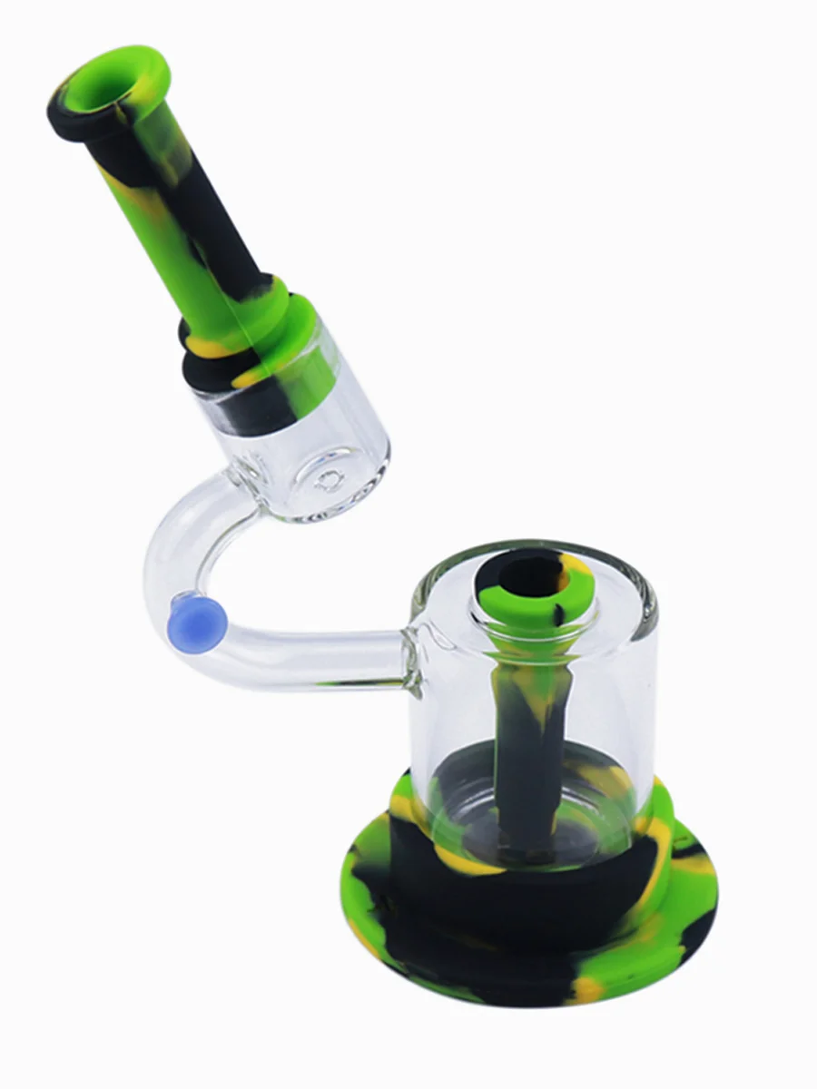 LED Light Silicone Glass Bong6