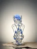 Lookah Rig 8.7" Novelty Rare Hourglass Spine Dab Rig, Colors: Blue, 10 image Lookah Rig 8.7" Novelty Rare Hourglass Spine Dab Rig, Colors: Blue, 10 image