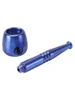 Aluminum Alloy Smoking Pipe Blue Aluminum Alloy Smoking Pipe Blue