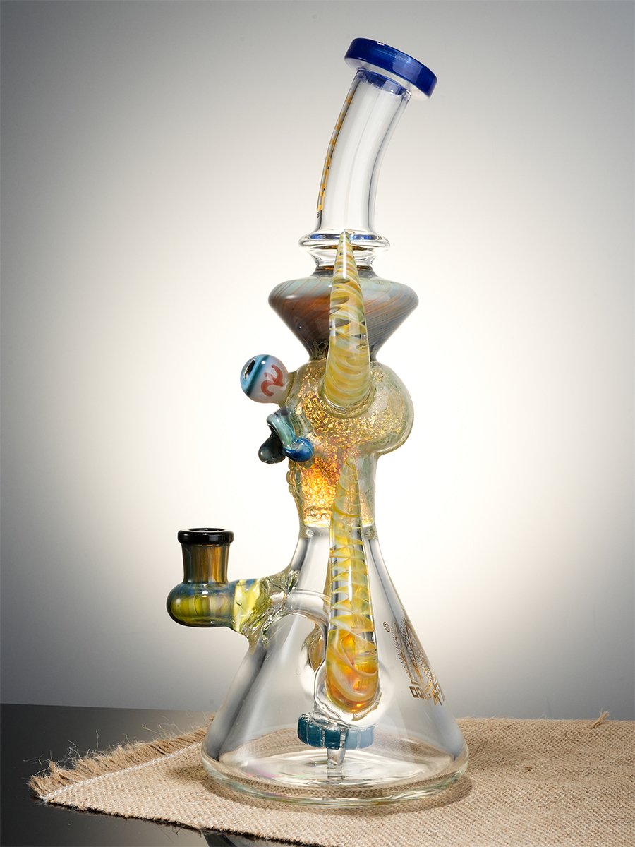 11.5" Cool Ornate Satanic Dab Rig9 11.5" Cool Ornate Satanic Dab Rig9