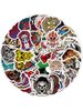 100PCS Punk Skull Sticker Pack 100PCS Punk Skull Sticker Pack