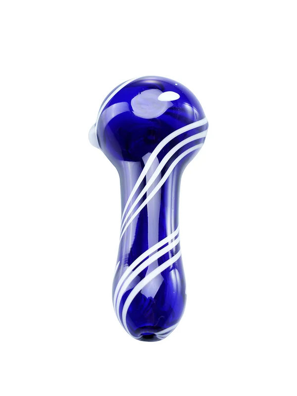 White Jade Pimple Glass Spoon Pipe