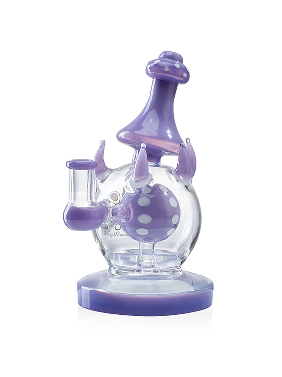 Lookah Rig 7.7" Mini Potbelly Dab Rig, Colors: Clear Green, 3 image